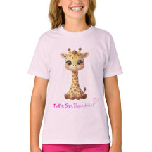 Kawaii-Giraffen-T-Shirt – Little Wild One