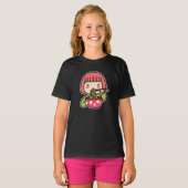 Kawaii Girl aß Ramen T-Shirt (Vorne ganz)