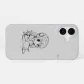 Kawaii Girl iPhone 16 Protective Case – Cute Anime Hülle (Rückseite (Horizontal))