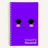 Kawaii-Girl-Notebook Notizblock (Vorderseite)