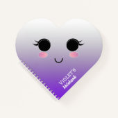 Kawaii-Girl-Notebook Notizblock (Vorderseite)