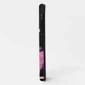 Kawaii Girl PinkyP Schwarz-Rosa-Herzen Case-Mate iPhone Hülle (Hinten/Links)