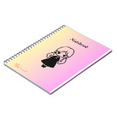 Kawaii Girl Spiral Foto Notebook Notizblock (Linke Seite)