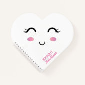 Kawaii Girl Spiral Notebook Notizblock (Vorderseite)