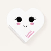 Kawaii Girl Spiral Notebook Notizblock (Vorderseite)