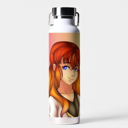 Kawaii Girl Trinkflasche (Vorne)