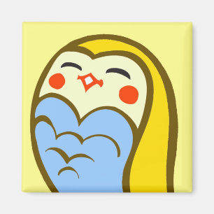 Kawaii glückliche Eule Magnet