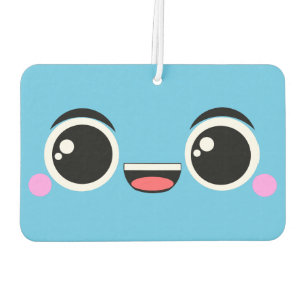 Kawaii glücklicher Anime stellte aquamarines Autolufterfrischer