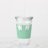 Kawaii-glücklicher Zahn Acryltrinkbecher (Rechts)