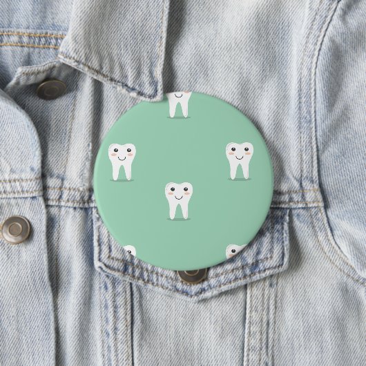 Kawaii-glücklicher Zahn Button (Beispiel)
