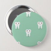 Kawaii-glücklicher Zahn Button (Vorne & Hinten)