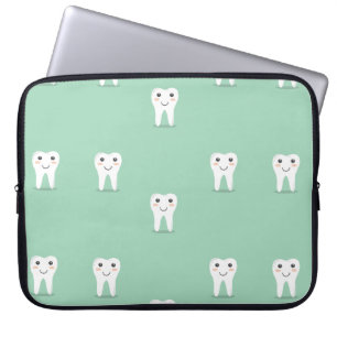Kawaii-glücklicher Zahn Laptopschutzhülle