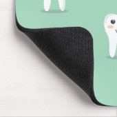 Kawaii-glücklicher Zahn Mousepad (Ecke)