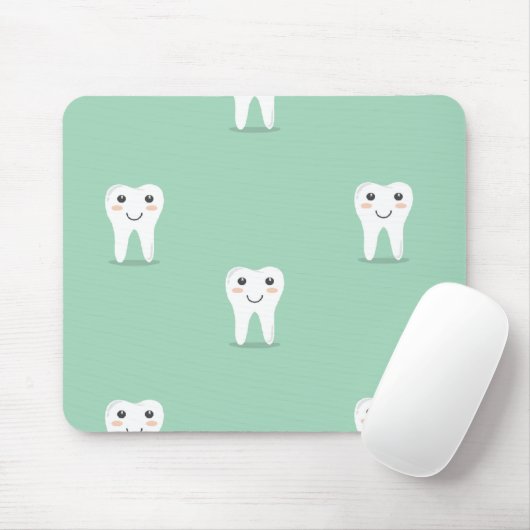 Kawaii-glücklicher Zahn Mousepad (Mit Mouse)