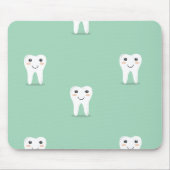 Kawaii-glücklicher Zahn Mousepad (Vorne)