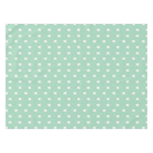 Kawaii-glücklicher Zahn Tischdecke (Vorderseite (Horizontal))