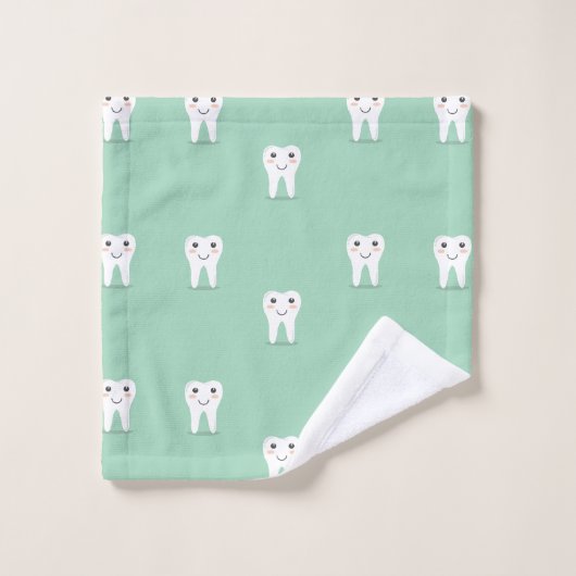 Kawaii-glücklicher Zahn Waschlappen (Waschlappen)