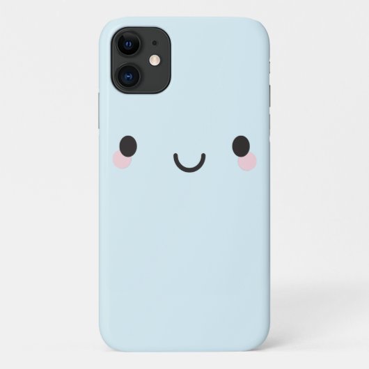Kawaii-glückliches Gesicht Case-Mate iPhone Hülle (Rückseite)