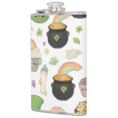 Kawaii Glücksbringer St. Patrick's Day Goldtopf Flachmann (Links)