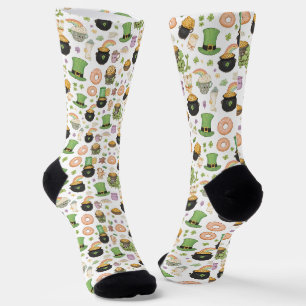 Kawaii Glücksbringer St. Patrick's Day Topf mit Go Socken