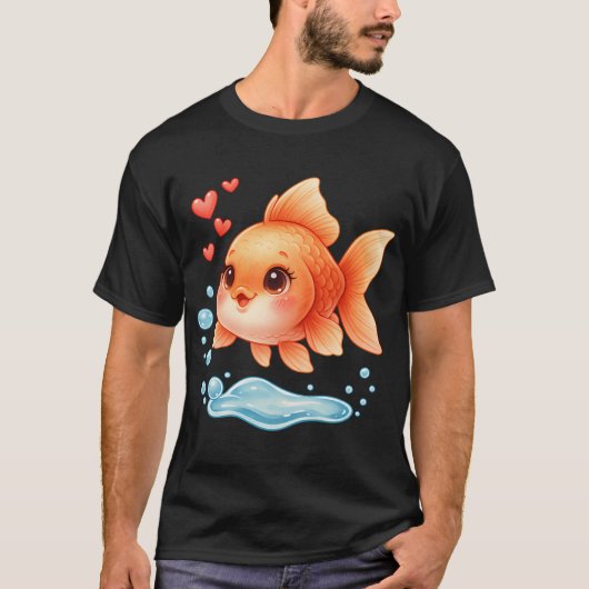 Kawaii Goldfisch T-Shirt (Vorderseite)