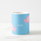 Kawaii Goldfish Niedlicher Individuelle Name Kaffeetasse (Mittel)