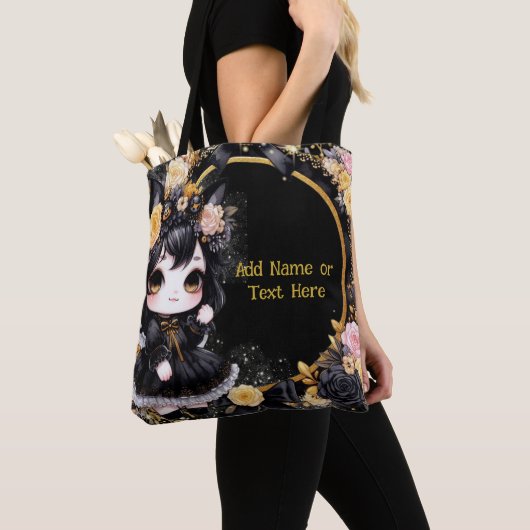 Kawaii Goth Girls Niedlicher Personalisierter Goth Tasche (Von Nahem)