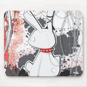 Kawaii goth Häschen iPad Fall Mousepad
