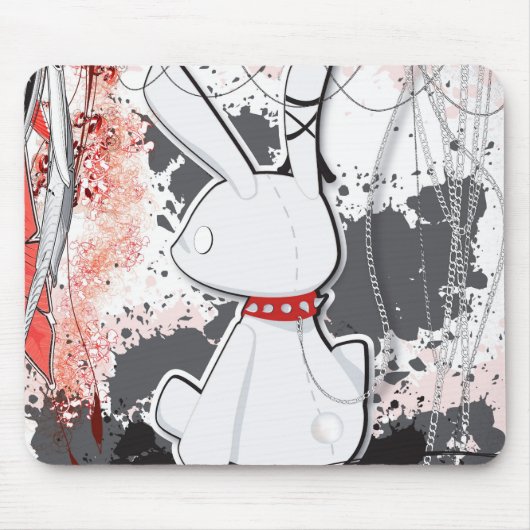 Kawaii goth Häschen iPad Fall Mousepad (Vorne)