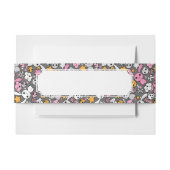 kawaii Graumuster Einladungsbanderole (Vorderseite Beispiel)