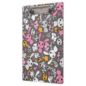 kawaii Graumuster Klemmbrett (Links)