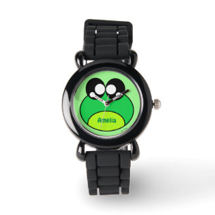Kawaii Green Frosch Niedlich Armbanduhr