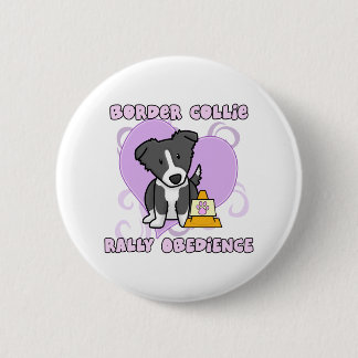Kawaii Grenzcollie-Kundgebungs-Gehorsam Button
