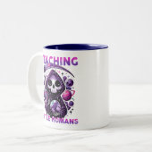 Kawaii Grim Sensenmann Teacher Coffee Tasse (Vorderseite Links)