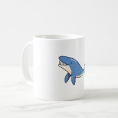 Kawaii Großer Blauer Wal Kaffeetasse (Vorderseite Links)