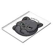 Kawaii Grumpy Cat for Notes and Doodles Notizblock (Linke Seite)