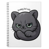 Kawaii Grumpy Cat for Notes and Doodles Notizblock (Vorderseite)