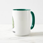 Kawaii Grumpy Frosch Tasse (VorderseiteRechts)