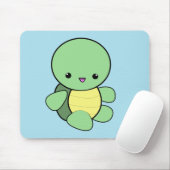 Kawaii-Grünschildkröte Mousepad (Mit Mouse)