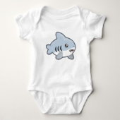 Kawaii Haifisch Baby Strampler (Vorderseite)