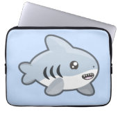 Kawaii Haifisch Laptopschutzhülle (Vorderseite)