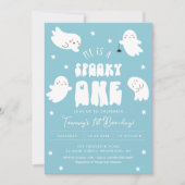 Kawaii Halloween 1. Boo-Day Birthday Boy Girl Einladung (Vorderseite)