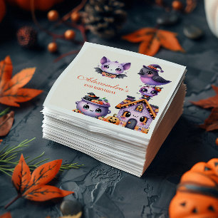 Kawaii Halloween 2. Geburtstag Spooky Niedlich Pas Serviette