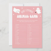 Kawaii Halloween Baby Baby Shooting Game Card Einladung (Vorderseite)