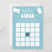 Kawaii Halloween Baby Shower Bingo Game Card Einladung (Rückseite)