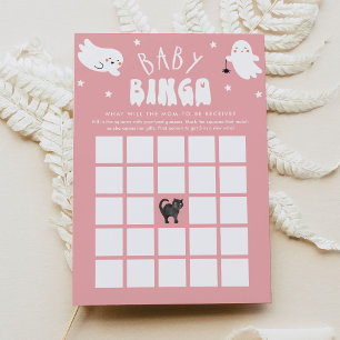Kawaii Halloween Baby Shower Bingo Game Card Einladung