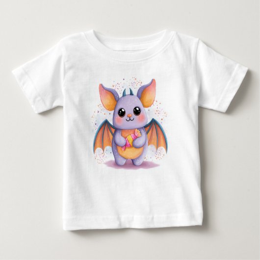 Kawaii Halloween Bat T - Shirt (Vorderseite)