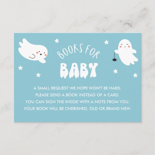Kawaii Halloween Bücher für Babyanfragen Begleitkarte (Vorderseite)