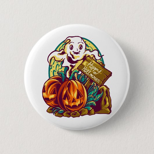 Kawaii halloween button (Vorderseite)