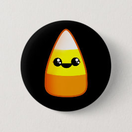 Kawaii Halloween Candy Corn Button